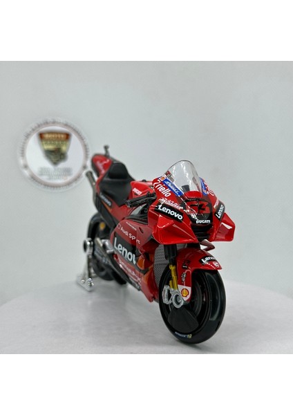 Ducati Desmosedici Gp 2022 #63 Francesco Bagnaia 1:18 Diecast Model Motosiklet