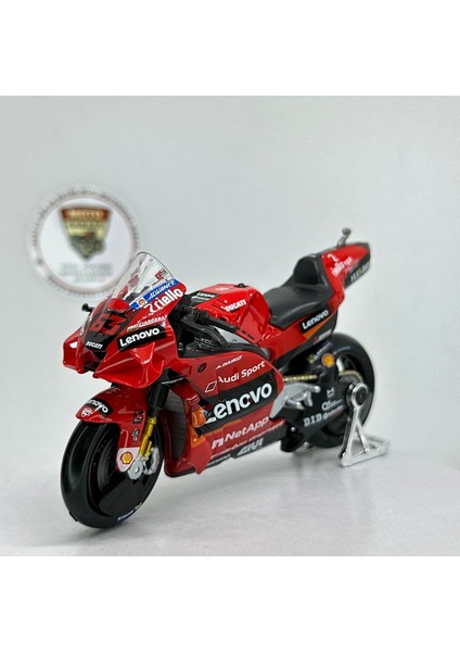 Ducati Desmosedici Gp 2022 #63 Francesco Bagnaia 1:18 Diecast Model Motosiklet indirimleri