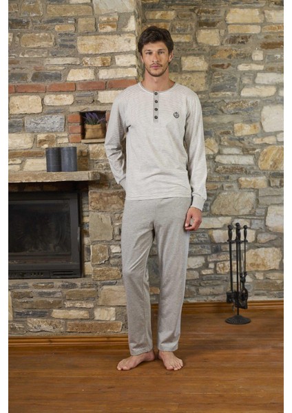 Erkek Uzun Kollu Pijama Takımı 26162
