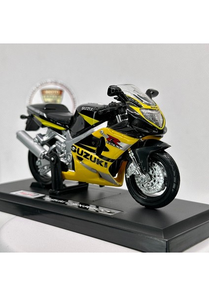 Suzuki GSX-R600 1:18 Diecast Maket Motor – Lisanslı Metal Model Motosiklet