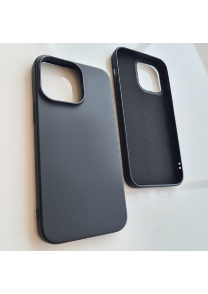 İphone 14 Pro Max (6.7) ile Uyumlu Logosuz Lansman Içi Süet Silikon Kılıf modelleri