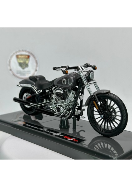 Harley Davidson Softail Breakout 1:18 Diecast Maket Motor – Metal Model