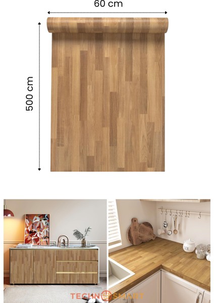 60×500CM Kendinden Yapışkanlı Dokulu Ahşap Görünümlü Premium Duvar Kağıdı Dolap Kaplama Ahşap indirimleri