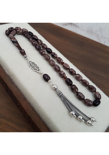 Kişiye Özel Hareli Sıkma Kehribar Tesbih