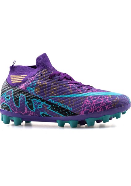 La Liga K565 Genç Çoraplı Çim Saha Kramponu Mor - Turkuaz fiyatları