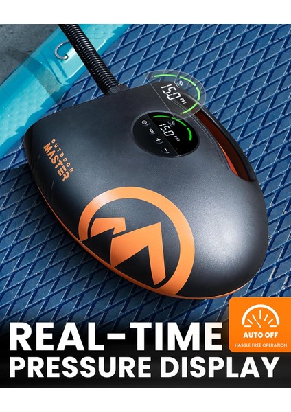 Shark 2s Elektrikli Sup Pompası – 20 Psı, Şişirme & Boşaltma,8 Farklı Nozul