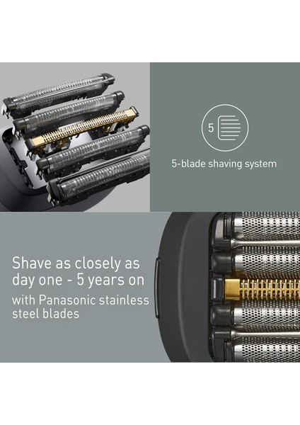 ES-PV3B-K803 Series 900S Elektrikli Tıraş Makinesi – 5 Paslanmaz Çelik Bıçak,usb-C Şarj, Islak/kuru, Premium Taşıma Çantası