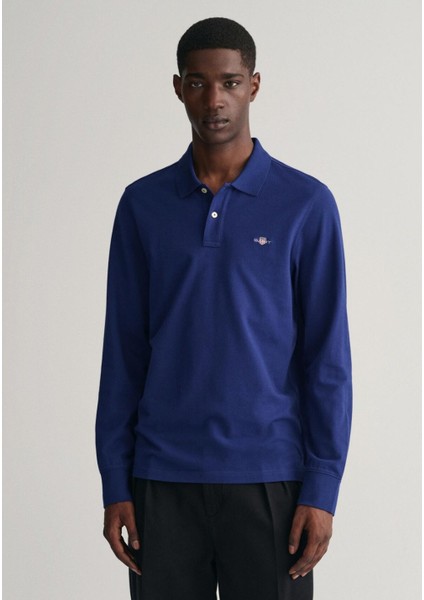 Polo Yaka Regular Uzun Kollu Sweatshirt