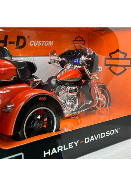 Harley Davidson 2021 Cvo Trı 1:12 Diecast Motosiklet Model – Lisanslı Metal Maket Oyuncak & Biblo