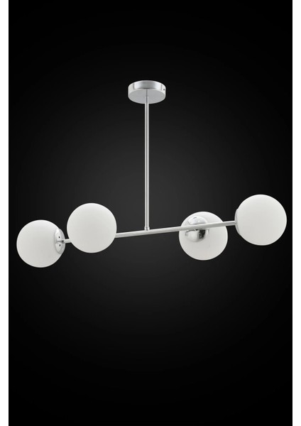 Vina 4'lü Glop Camlı Beyaz Yeni Sezon Avize modelleri