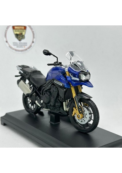 Triumph Explorer 1:18 Ölçek Diecast Motosiklet Model – Lisanslı Metal Maket Oyuncak & Biblo