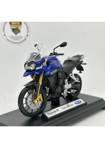 Triumph Explorer 1:18 Ölçek Diecast Motosiklet Model – Lisanslı Metal Maket Oyuncak & Biblo