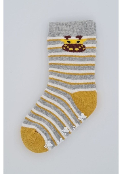 3 Çift Havlu Pamuklu Kaydırmaz Taban Kışlık Unısex Çocuk ve Bebek Soket Çorap fırsatları