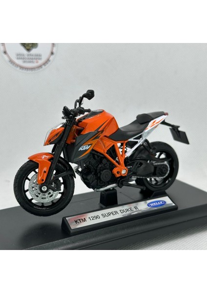 Ktm 1290 Super Duke 1:18 Ölçek Diecast Motosiklet Model – Lisanslı Metal Maket Oyuncak & Biblo