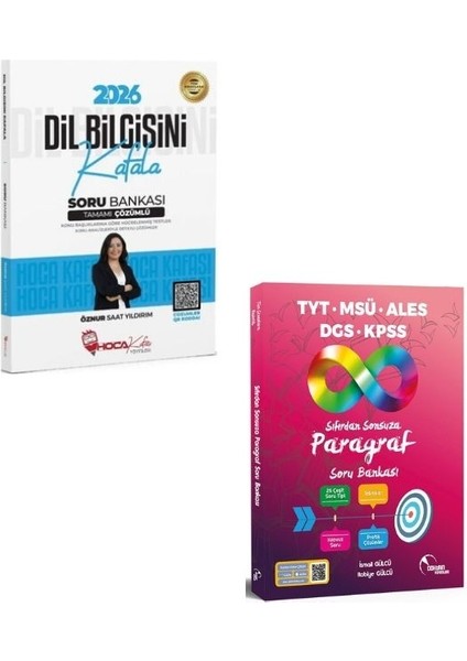 2026 Kpss Tyt Dil Bilgisi + Sıfırdan Sonsuza Paragraf Soru Bankası Seti (2 Kitap)