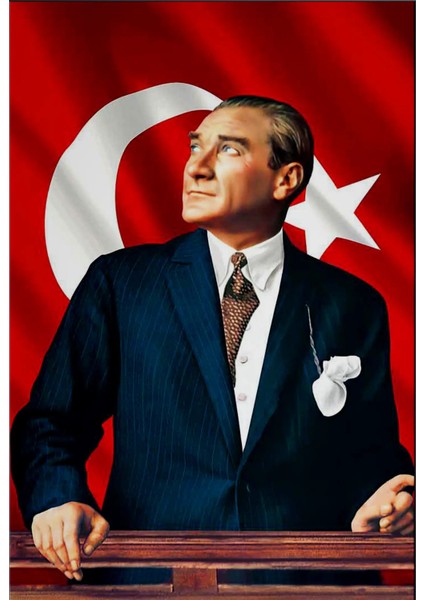 Atatürk Baskılı Türk Bayrağı 70X105 cm – Raşel Kumaş, Çift Dikiş, Canlı Renkler fiyatları