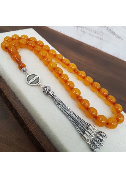 Gümüş Püskül Kişiye Özel Küre Sıkma Kehribar fiyatları