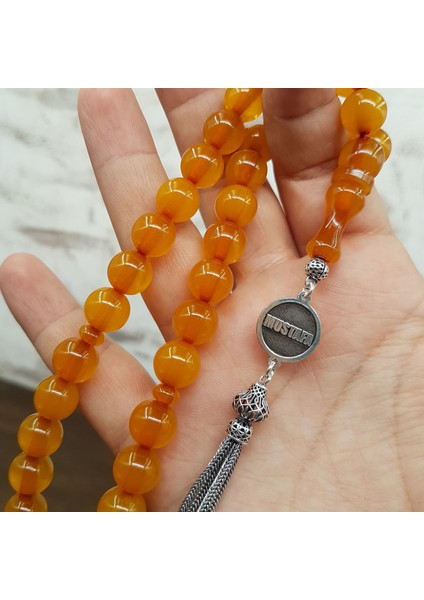 Gümüş Püskül Kişiye Özel Küre Sıkma Kehribar modelleri