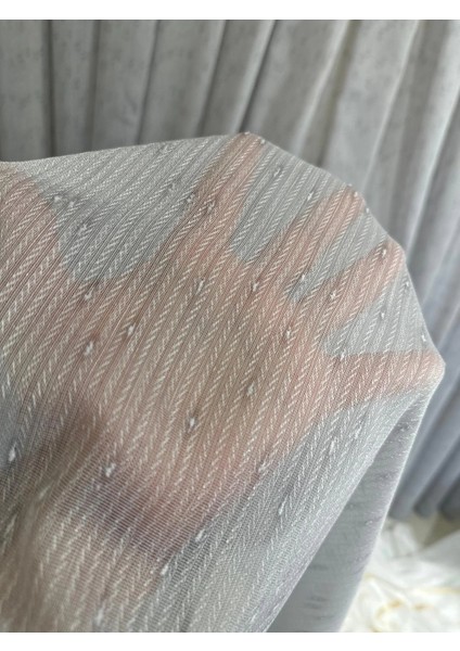 Nivemeshome Mızraklı FIR0914 AR03102 V-105 Gri 1/2,5 Sık Pileli Tül Perde Apm modelleri