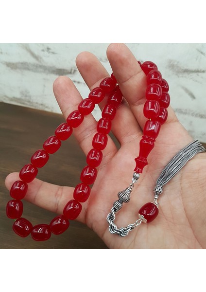 Gümüş Püskül Vişne Blok Zar Kehribar fiyatları