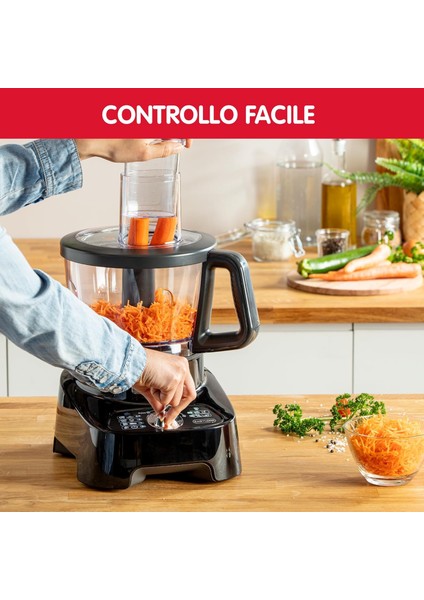 Doubleforce FP821811 1000W Multifonksiyon Mutfak Robotu | 3l Hazne, 2l Blender, 28 Fonksiyon, Paslanmaz Çelik Titanyum Bıçaklar fiyatları