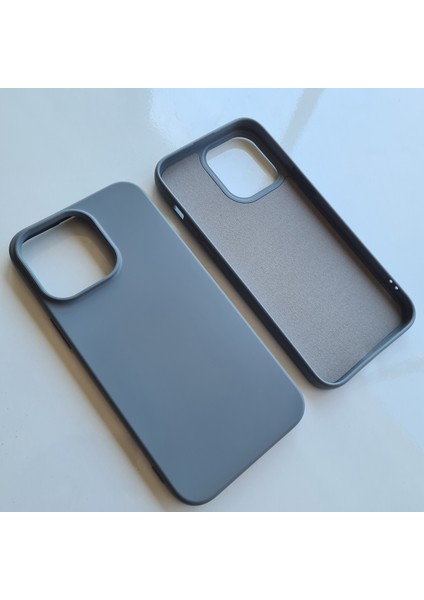 İphone 14 Pro Max (6.7) ile Uyumlu Logosuz Lansman Içi Süet Silikon Kılıf fiyatları