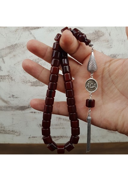 Kişiye Özel Teker Kesim Sıkma Kehribar Tesbih