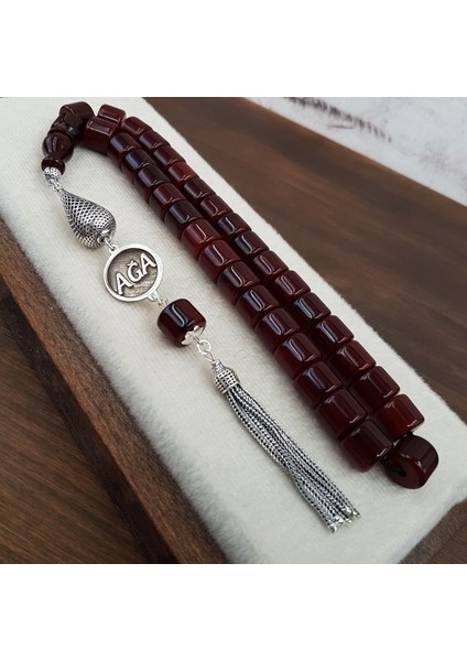 Kişiye Özel Teker Kesim Sıkma Kehribar Tesbih fiyatları