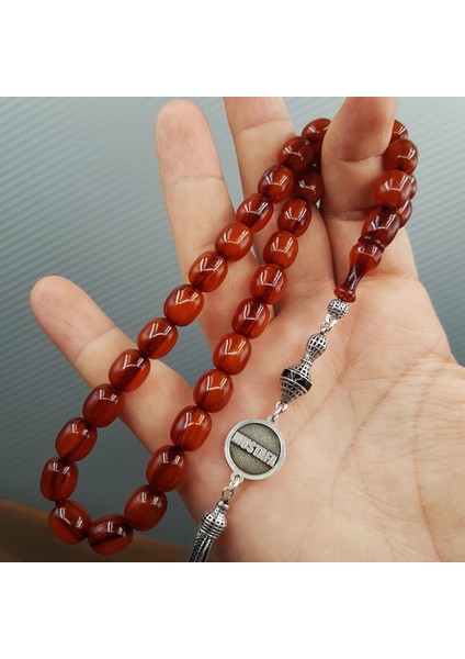 Kişiye Özel Kahve Sıkma Kehribar Tesbih modelleri