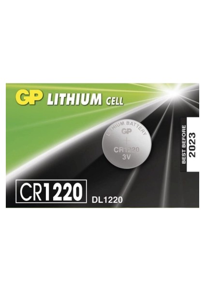 Gp Lıthıum Cell CR-1220 DL-1220 Para Pili 3V 5li Kart (4887)