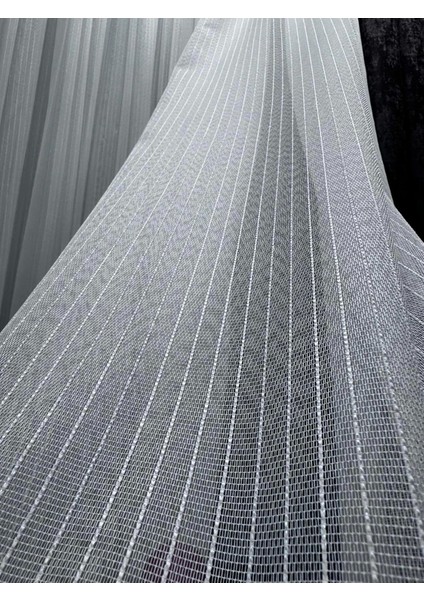 Nivemeshome Sedef 1811 1/2,5 Sık Pileli Çizgili Tül Perde Apm indirimleri