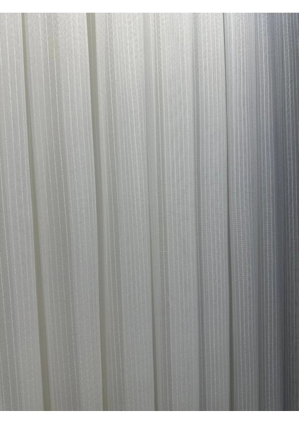 Nivemeshome Sedef 1811 1/2,5 Sık Pileli Çizgili Tül Perde Apm