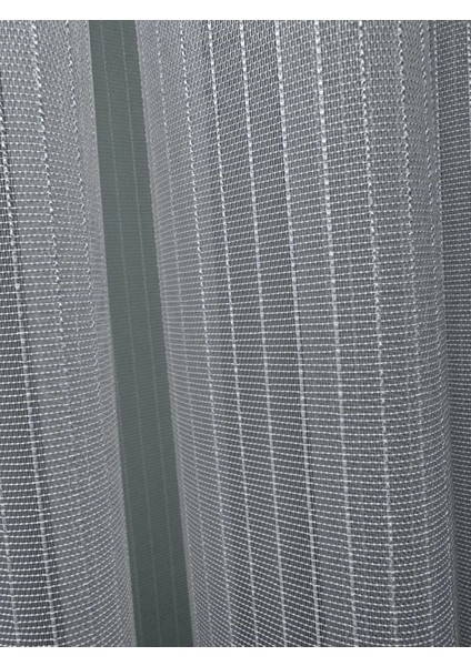 Nivemeshome Sedef 1811 1/2,5 Sık Pileli Çizgili Tül Perde Apm