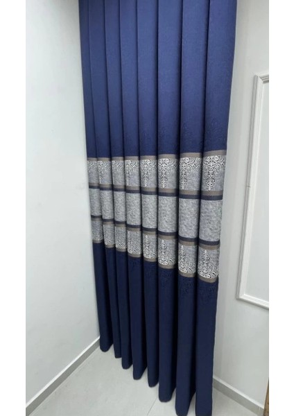 Nivemeshome FT672069 V-530 Funda Lacivert 1/3 Sık Pileli Fon Perde Apm fırsatları