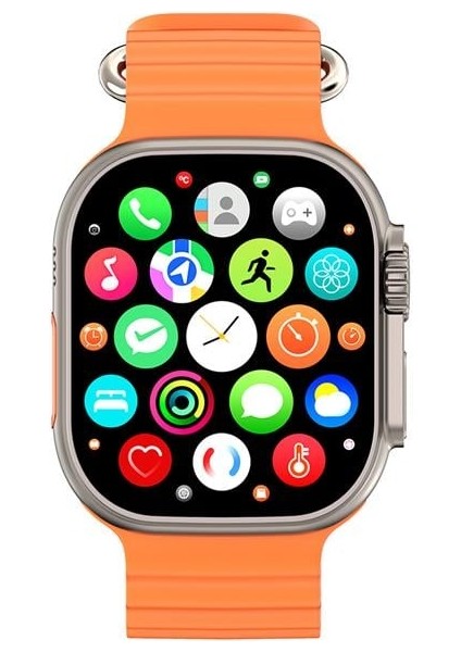 Hytech W69 Watch Ios ve Android Uyumlu Mactive 2.05 Inç Geniş Ekranlı Turuncu Akıllı Saat fırsatları
