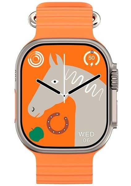 Hytech W69 Watch Ios ve Android Uyumlu Mactive 2.05 Inç Geniş Ekranlı Turuncu Akıllı Saat indirimleri