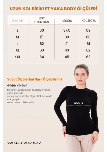 Kadın Beyaz Uzun Kol Body - Bisiklet Yaka indirimleri