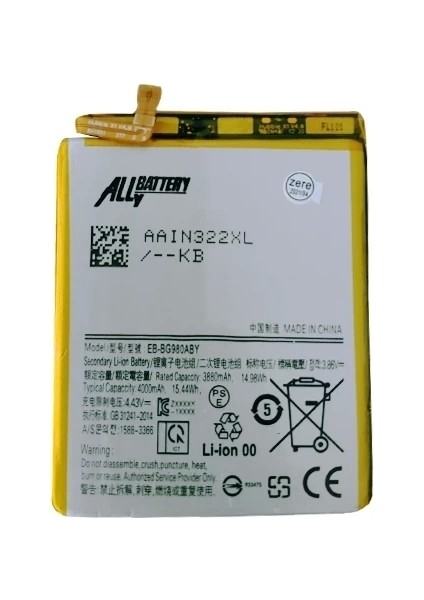 Ally Sm Galaxy S20 SM-BG980 Pil Batarya EB-BG980ABY-(5775)