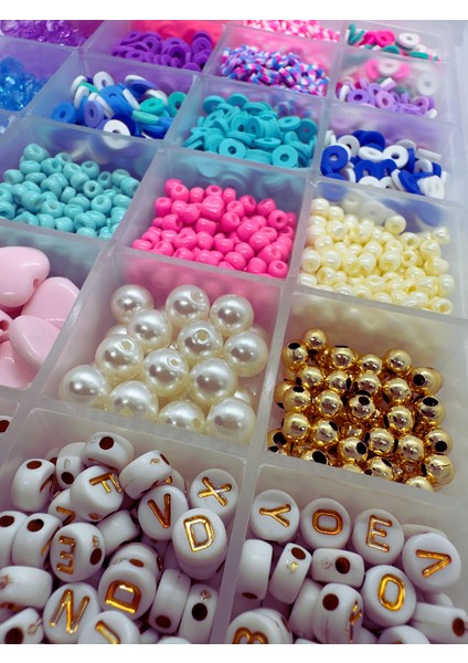 24 Gözlü Boncuk Seti Harf Boncuklu Kendin Yap Hobi Çocuklar Için Takı Yapma Seti Kum Boncuk fiyatları