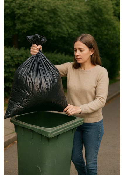 70 Lt ( 4 Paket ) Avantaj Paket Endüstriyel Çöp Poşeti Battal Boy Çöp Poşeti Çöp Torbası 40 Adet modelleri