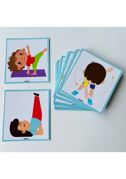 Spor Hareketleri Taklit Kartları 48 Kart, Okulöncesi, Özel Eğitim Etkinlik