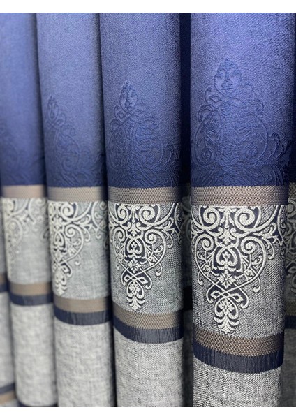 Nivemeshome FT672069 V-530 Funda Lacivert 1/3 Sık Pileli Fon Perde Apm fiyatları