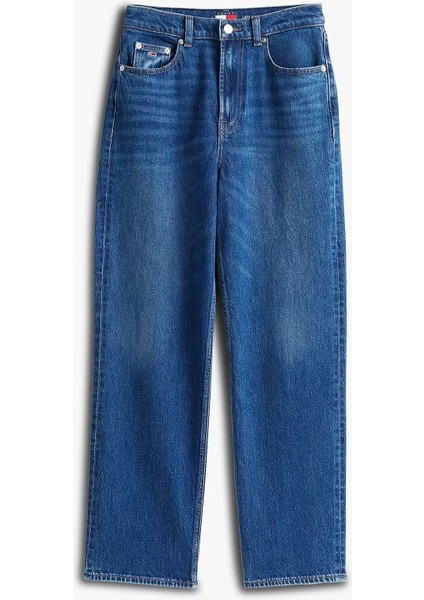 Kadın Layla Slim Fit Yüksek Bel Düz Paça Jean Pantolon - Mavi indirimleri