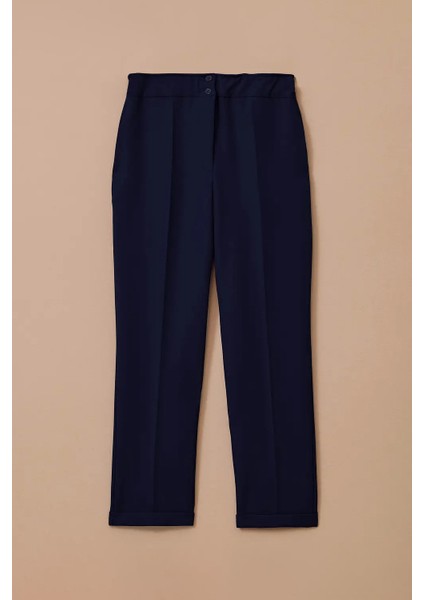 Kadın Lena Havuç Kesim Pantolon - Lacivert