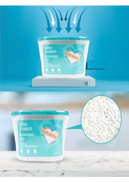 600 ml Nem Alıcı Rutubet Giderici Aparat - Limonlu Mutfak Salon Banyo Küf Koku Alıcı Granül fiyatları