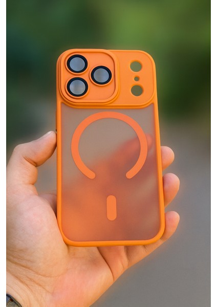 Iphone 17 Pro Uyumlu Arkası Mat Kamera Korumalı Magsafe Destekli Kılıf modelleri