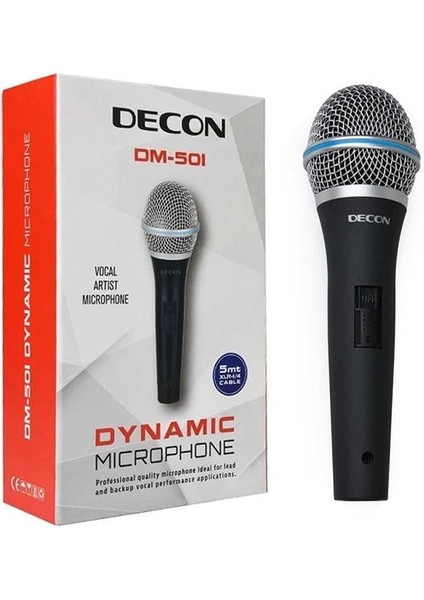 Decon DM-501 600 Ohm Kablolu El Mikrofon modelleri