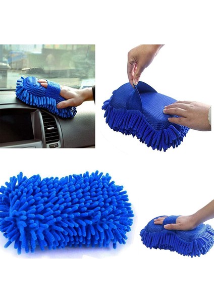 Profesyonel Mikrofiber Şönil Araba Yıkama ve Detay Temizlik Süngeri 1 Adet indirimleri