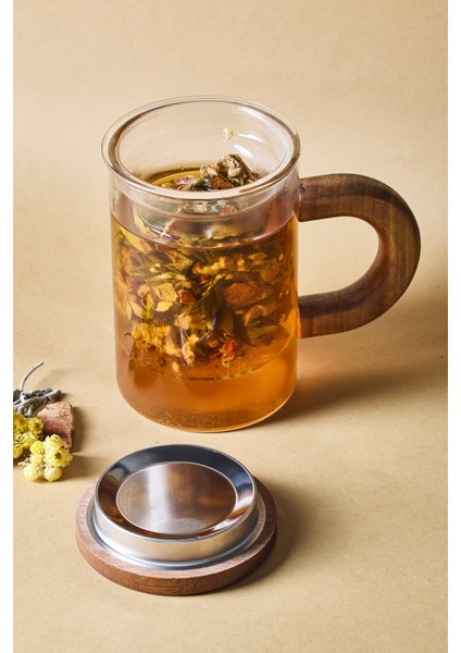 Herby 500ML Cam Süzgeçli Kupa fiyatları