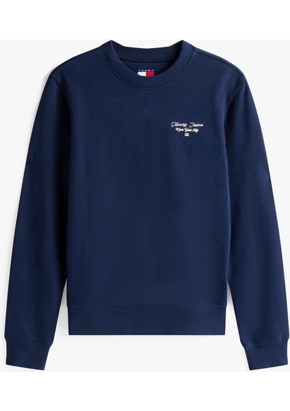 Kadın Regular Fit Nakış Logolu Sweatshirt - Lacivert indirimleri